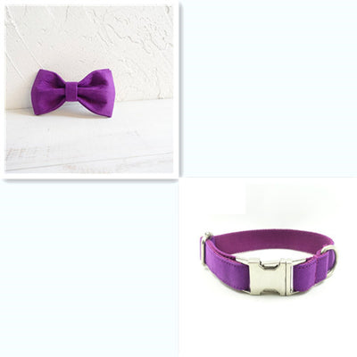 Pet bow tie Solid dog collar bow accessories