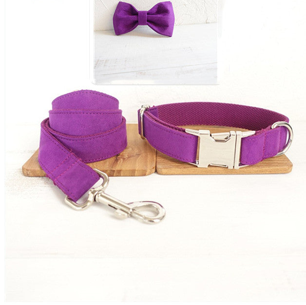 Pet bow tie Solid dog collar bow accessories
