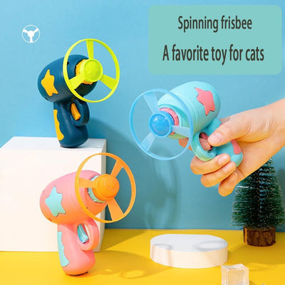 Interactive Cat Toy For Indoor Cats Cat Toy Gun Spinning Funny Cat Toys