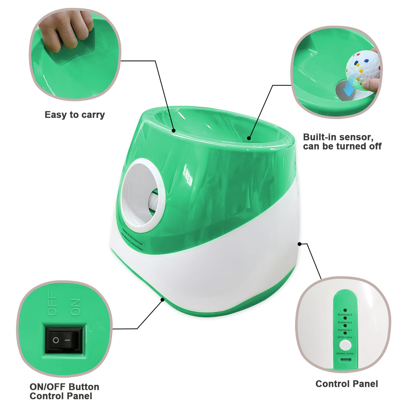 Outdoor Dog Walking Interactive Training Pet Tennis Launcher